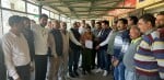 जसपुर में तहसीलदार को ज्ञापन देते क्षत्रिय महासभा के सदस्य। संवाद