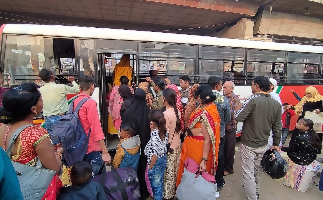 Leave the village... currently roadways buses do not reach towns, passengers get worried
