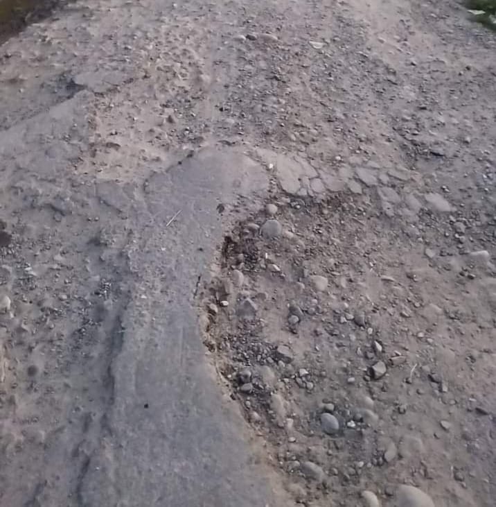 Chilkana-Kalsia road turned into pits