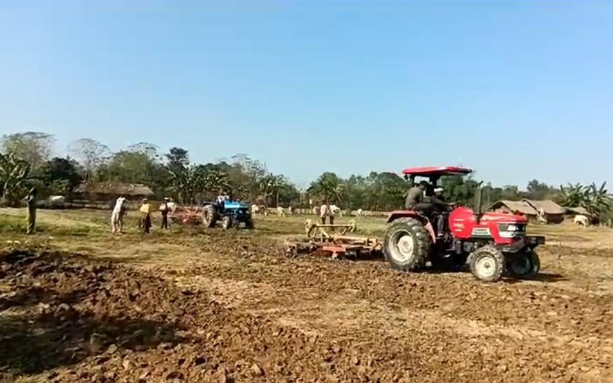 20 acres of village community land was vacated in Katwara.
