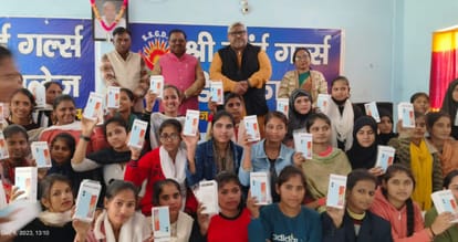 Students' faces lit up after getting smart phones