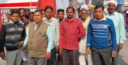 Sowed wheat by occupying the crematorium land