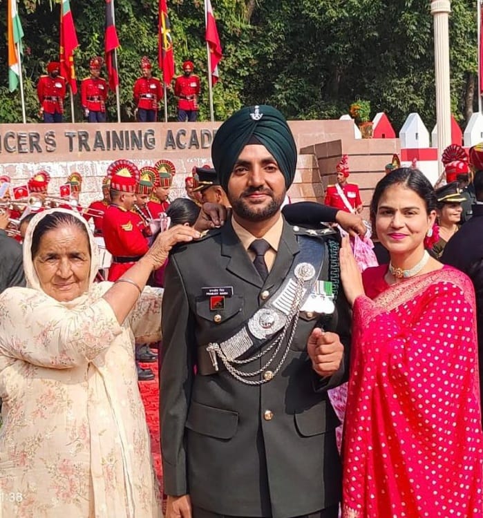 Prabhjot of Ambala became Lieutenant, got commission