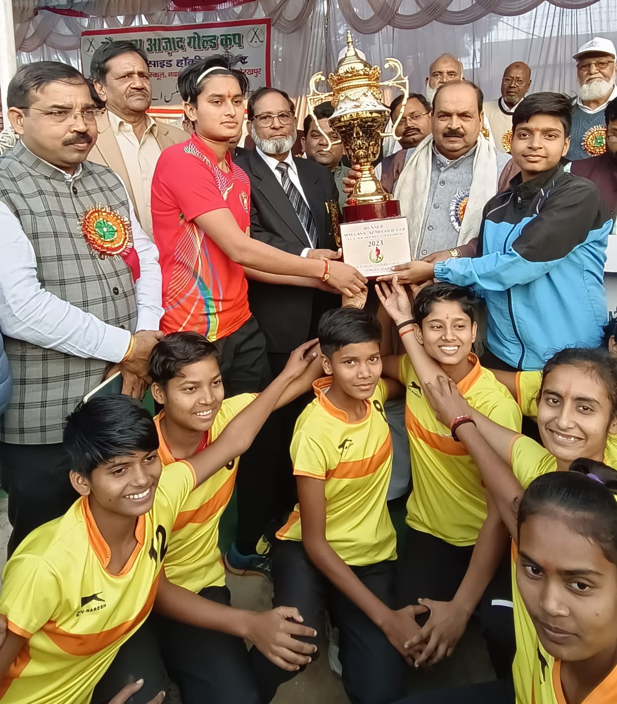 Qadri Club, Maulana Azad School and Sports College became winners