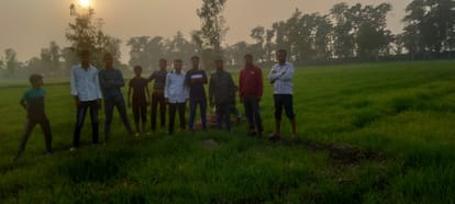 Farmers ran away after seeing tiger in the field, stampede broke out