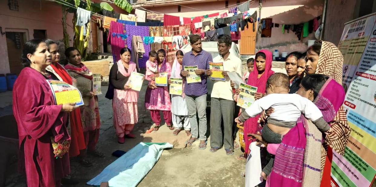 72 woman and children vaccination done in dhageda health block