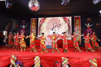 Children gave colorful presentation in the annual function