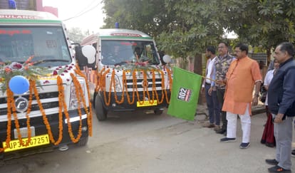 Handed over 11 ambulance drivers from the government