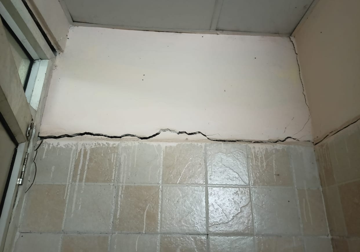 Cracks in the walls of women's hospital