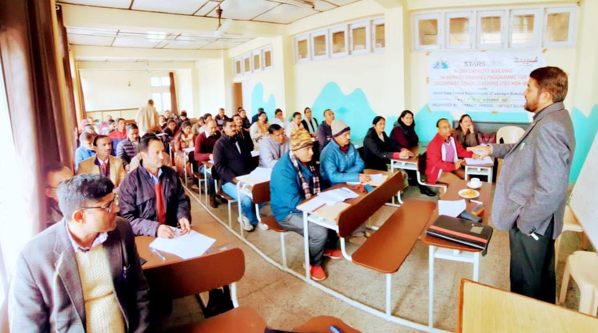 English grammar information given to teachers