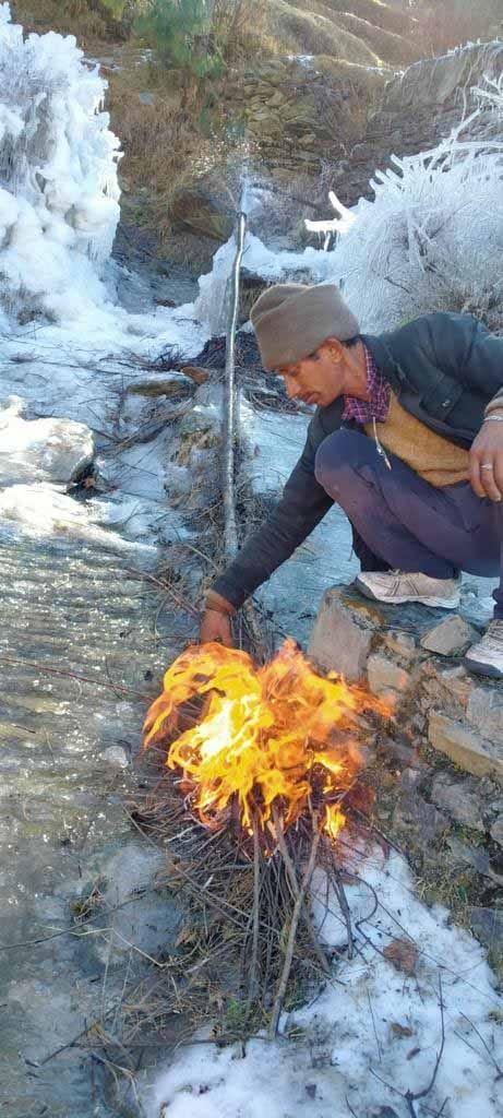 Drinking water sources frozen due to severe cold, tap water also getting jammed