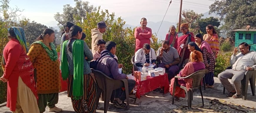 65 people were treated in the camp set up in Seri Barakot