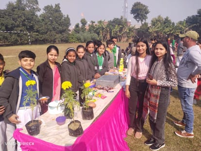 Students presented models and artworks