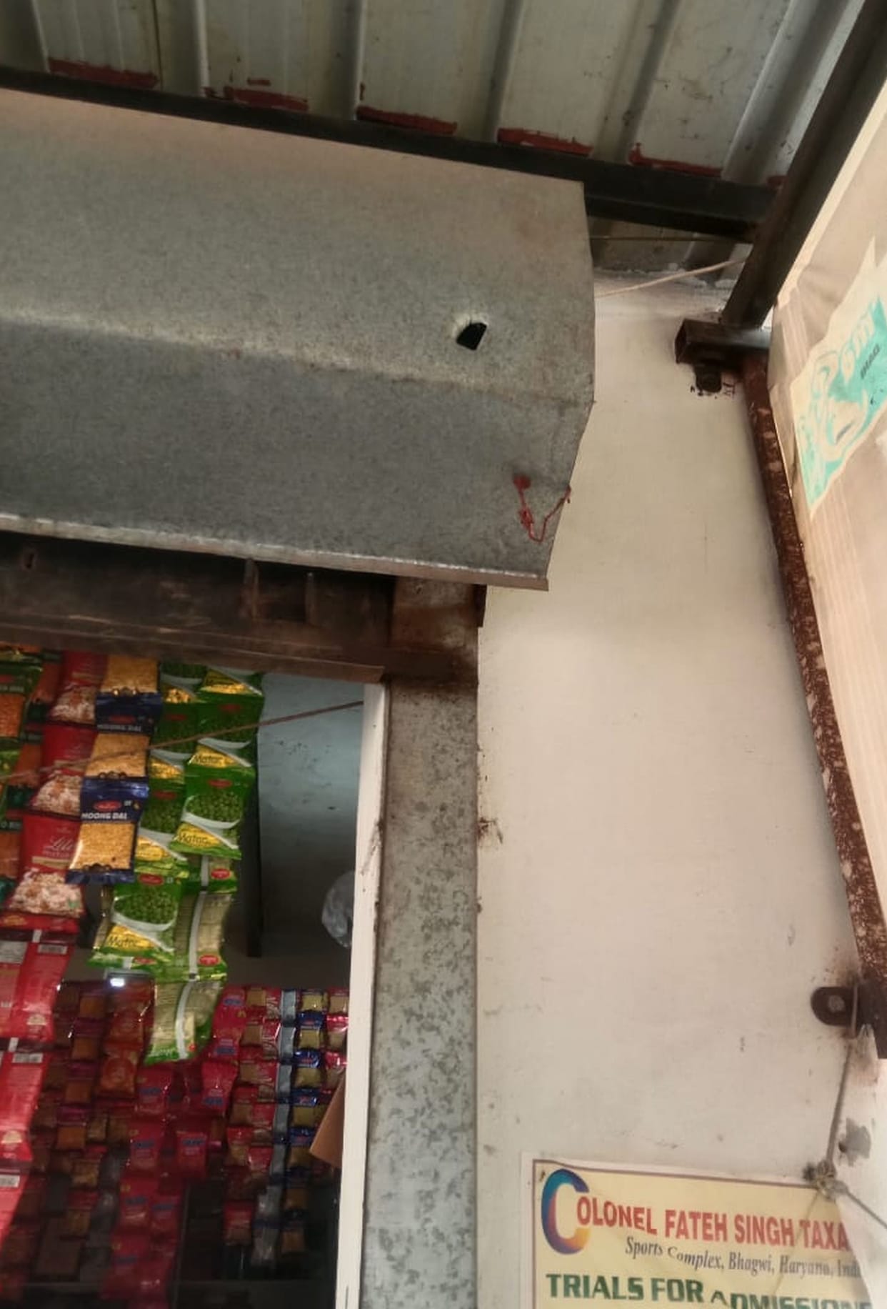 When extortion money was not paid, the pistol fired twice at the shopkeeper.