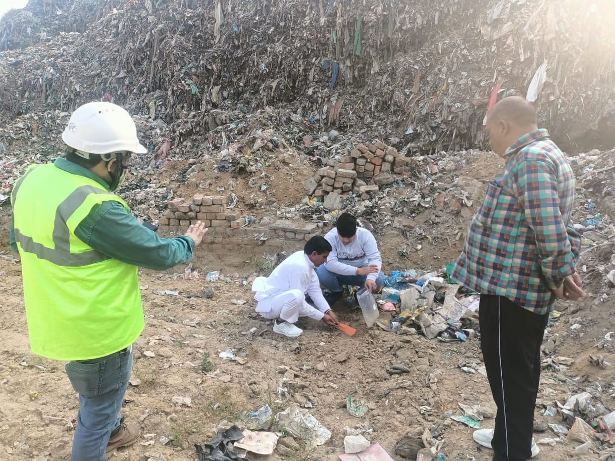 Delhi company collected 20 samples of soil and water from fields in village Bakrianwali.