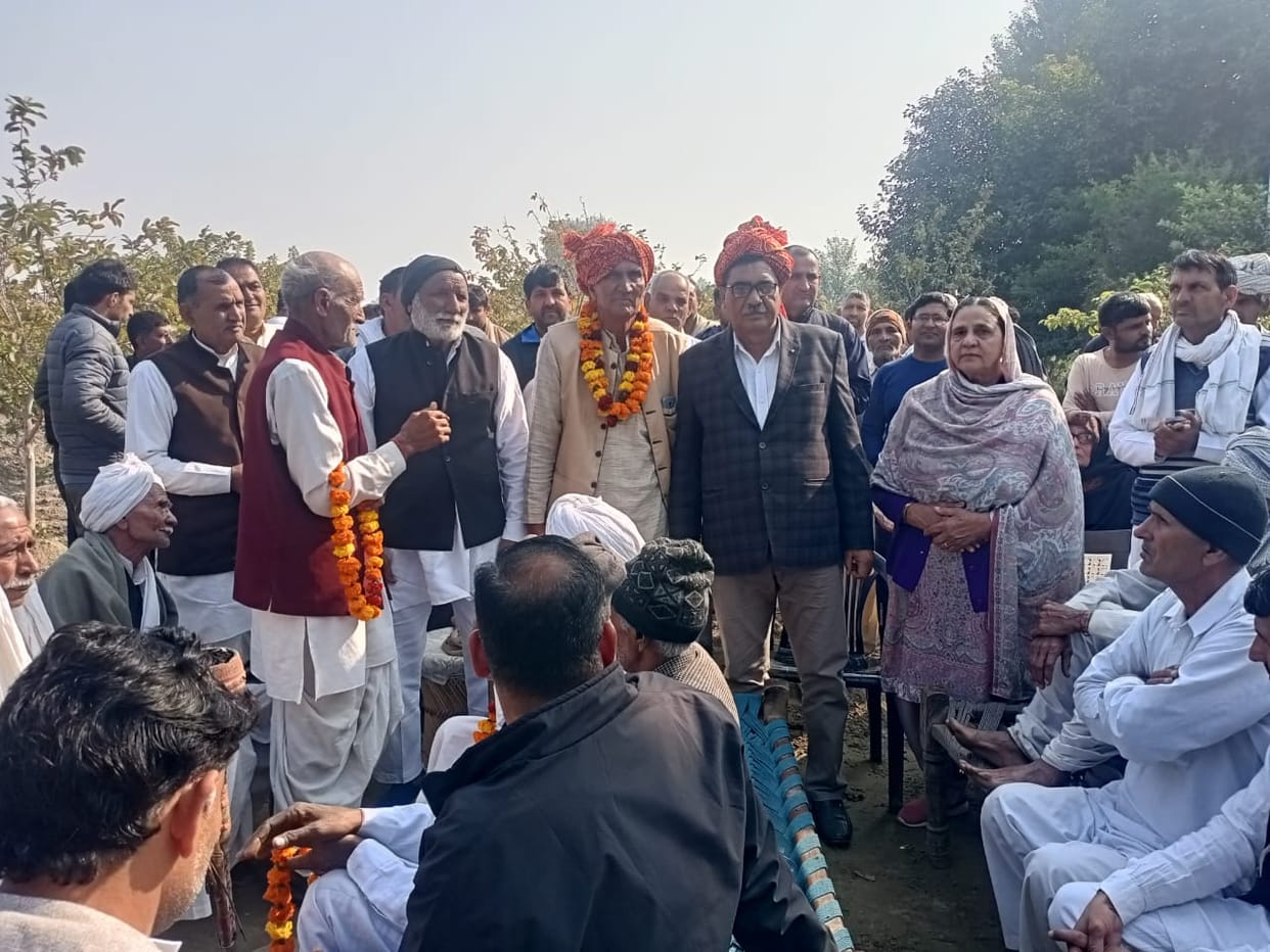 Maham Chaubisi Rathi Khap Pradhan Virendra welcomed in Bharan