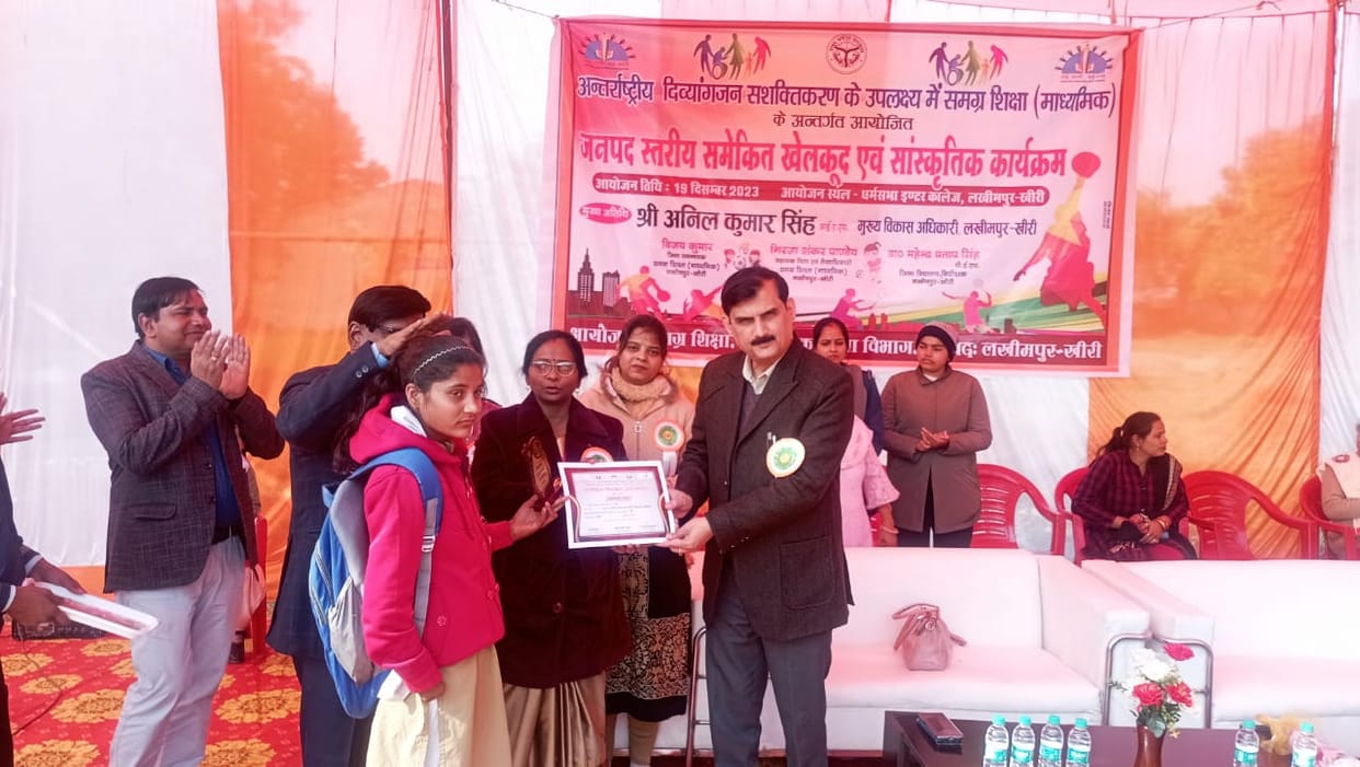 Disabled children showed talent in sports and cultural programs