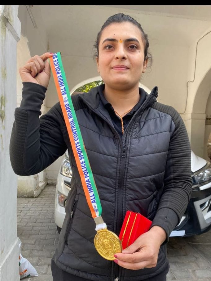 Female constable got promotion after winning gold medal