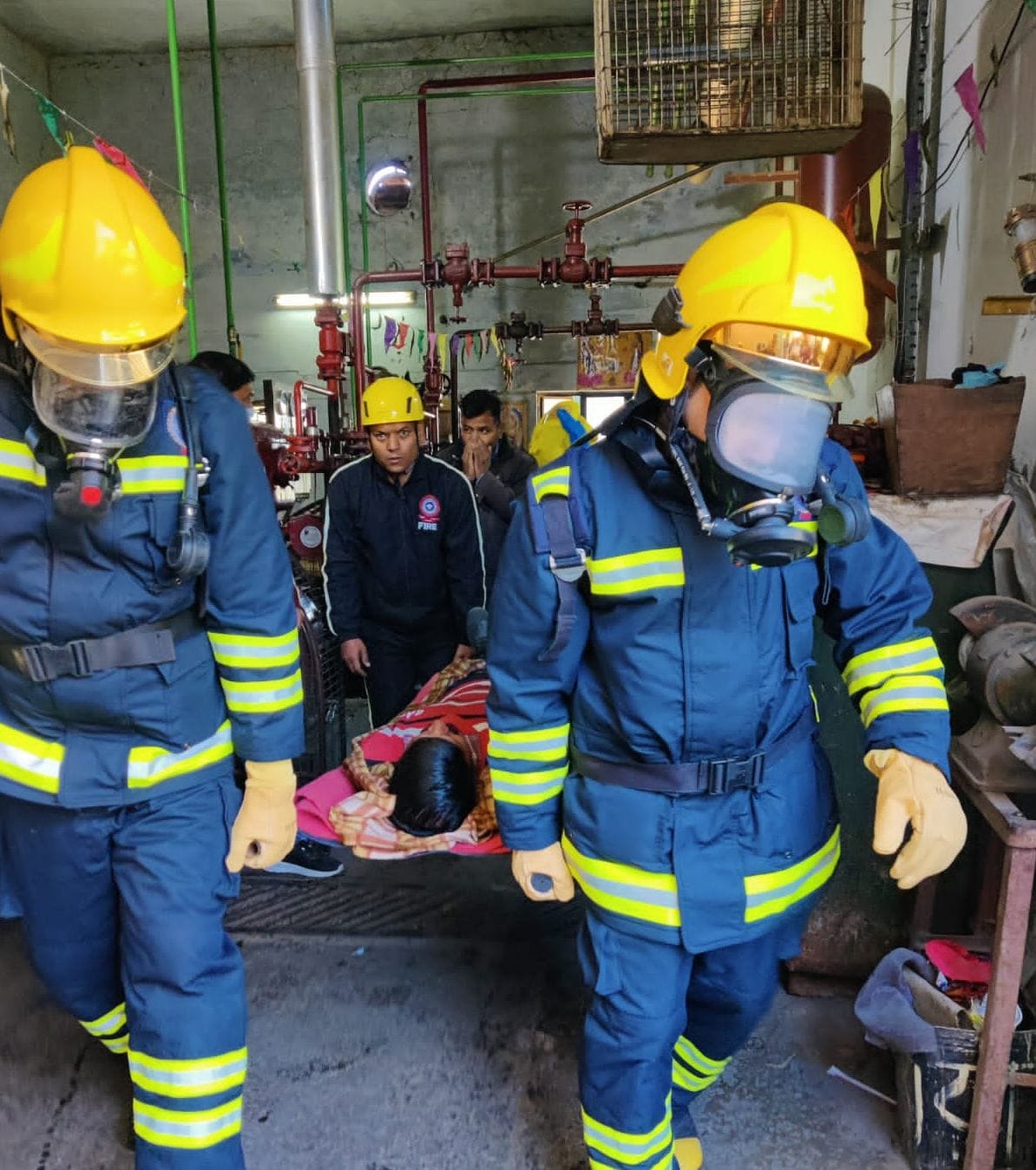 Information about ammonia gas leak given through mock drill