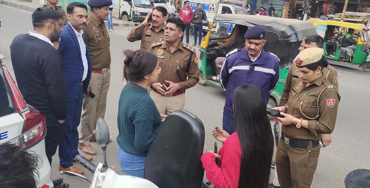 Challans issued to those who violate traffic rules