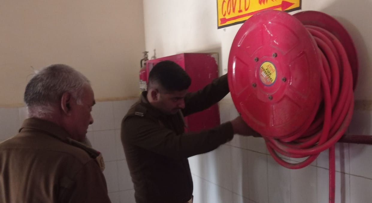 No arrangements in hospitals to deal with fire