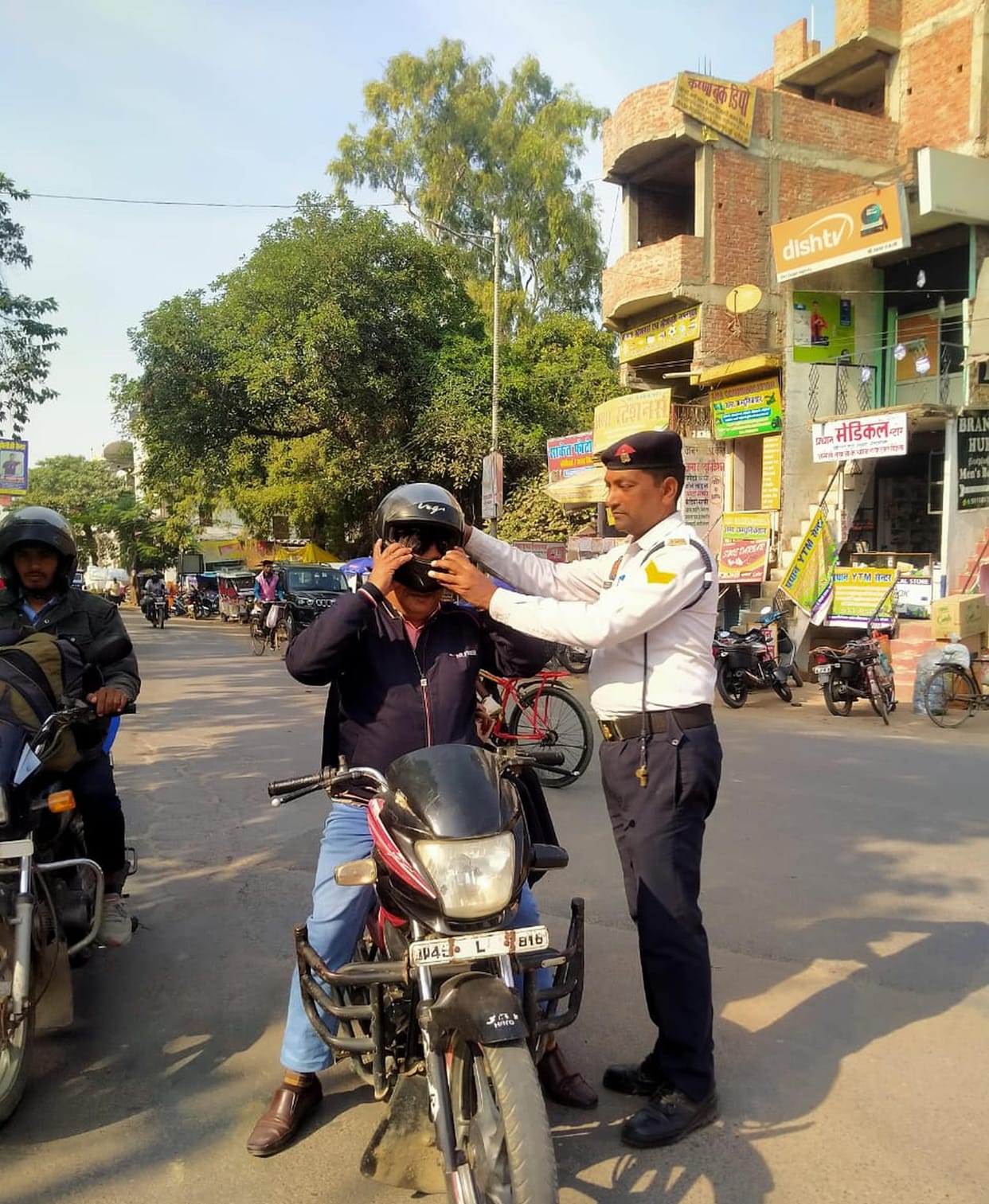 Challan issued to 37 vehicles for not following rules