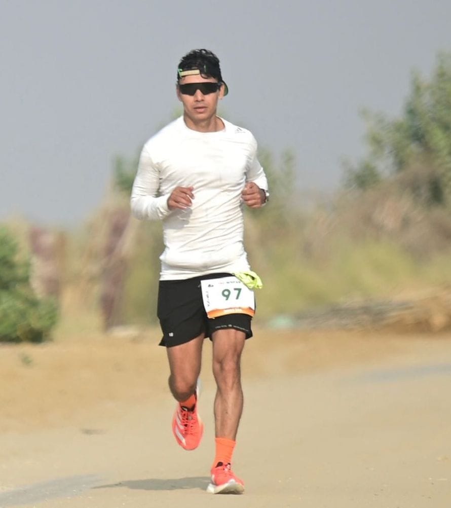 Vinay of Dwarahat completed 160 km marathon in 16 hours