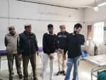 नागरिक अस्पताल में उपचाराधीन घायल हवालाती अंकित। संवाद