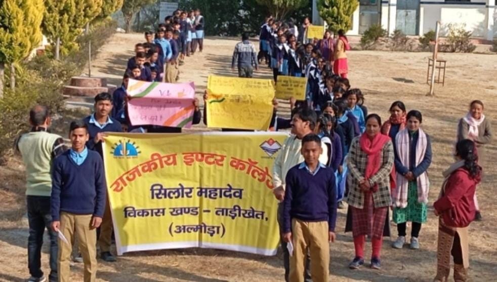 Students took out voter awareness rally