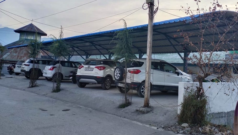 Construction of two out of three parking lots completed