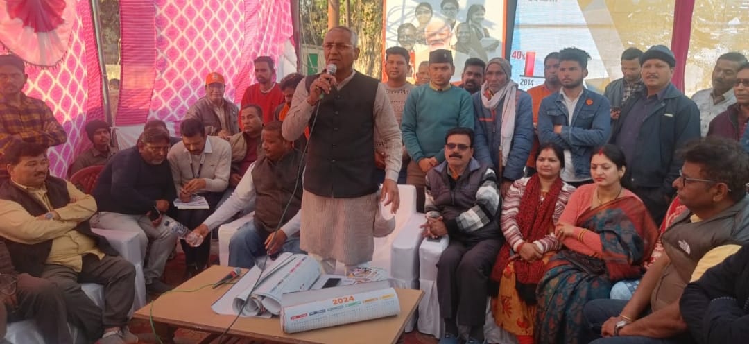 BJYM took out a rally and gave the message of development works.