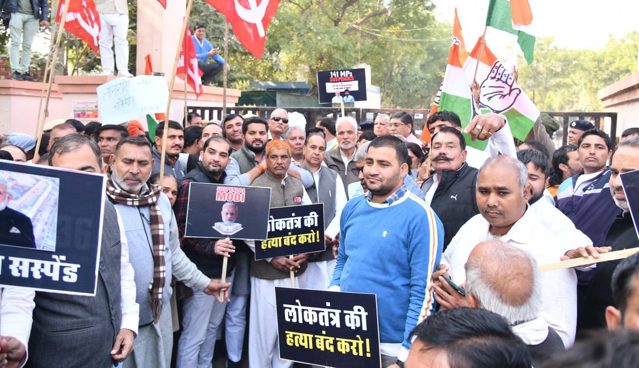 Congressmen could not even march 800 meters in protest to save democracy