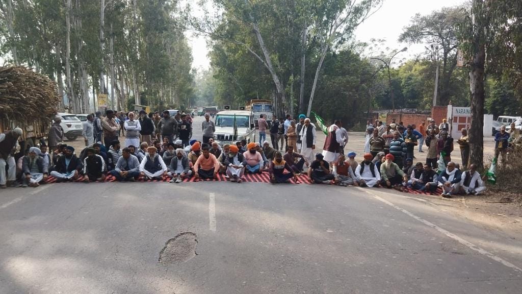 Farmers upset over pending payment, jammed outside sugar mill