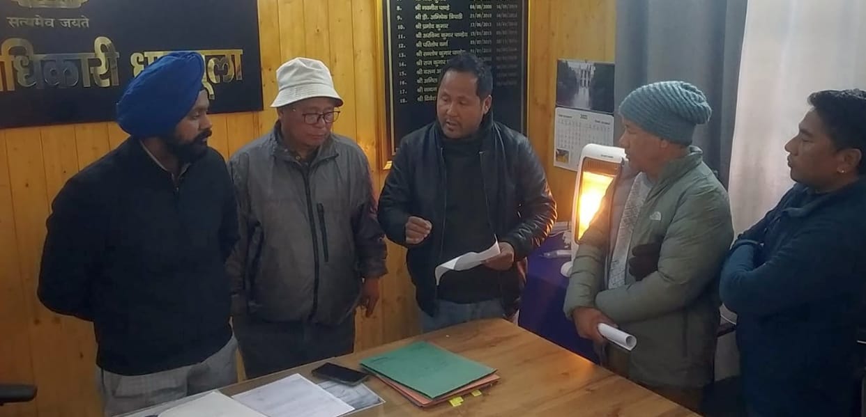 Protest against Adi Kailash and Om Parvat Yatra by helicopter