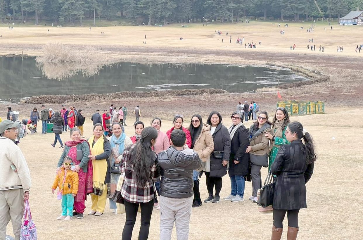 Khajjiar buzzing with tourists on Christmas