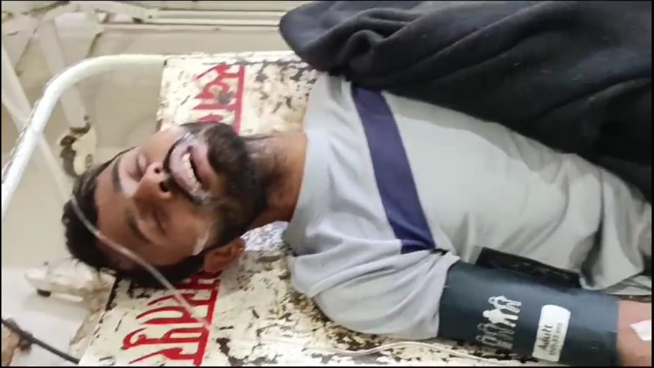 जिला आरबीएम अस्पताल में भर्ती युवक