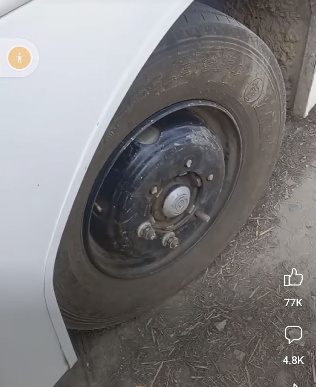 Roadways bus ran for 81 kilometers on two nuts and bolts
