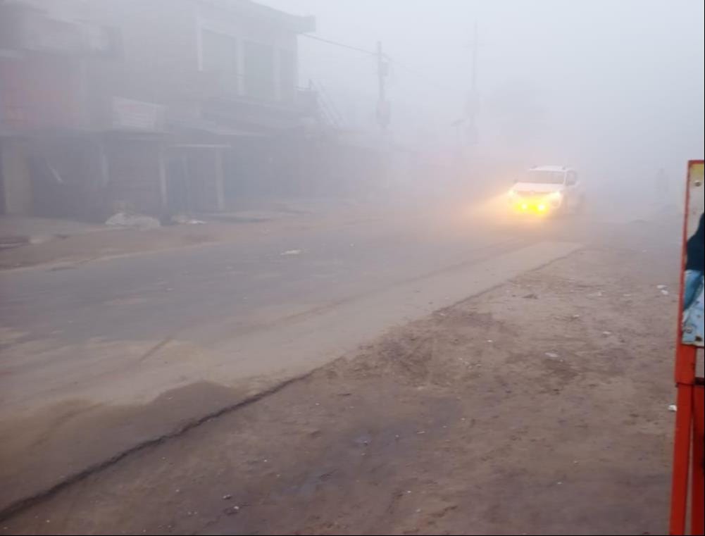Frost at night, fog in the morning and sunshine during the day