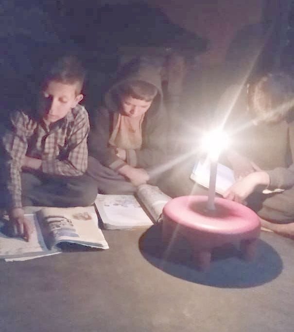 Electricity remained off in four villages for three weeks, problems increased for students amid annual examinations.