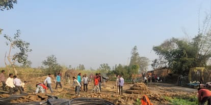 The administration vacated the land of the village society