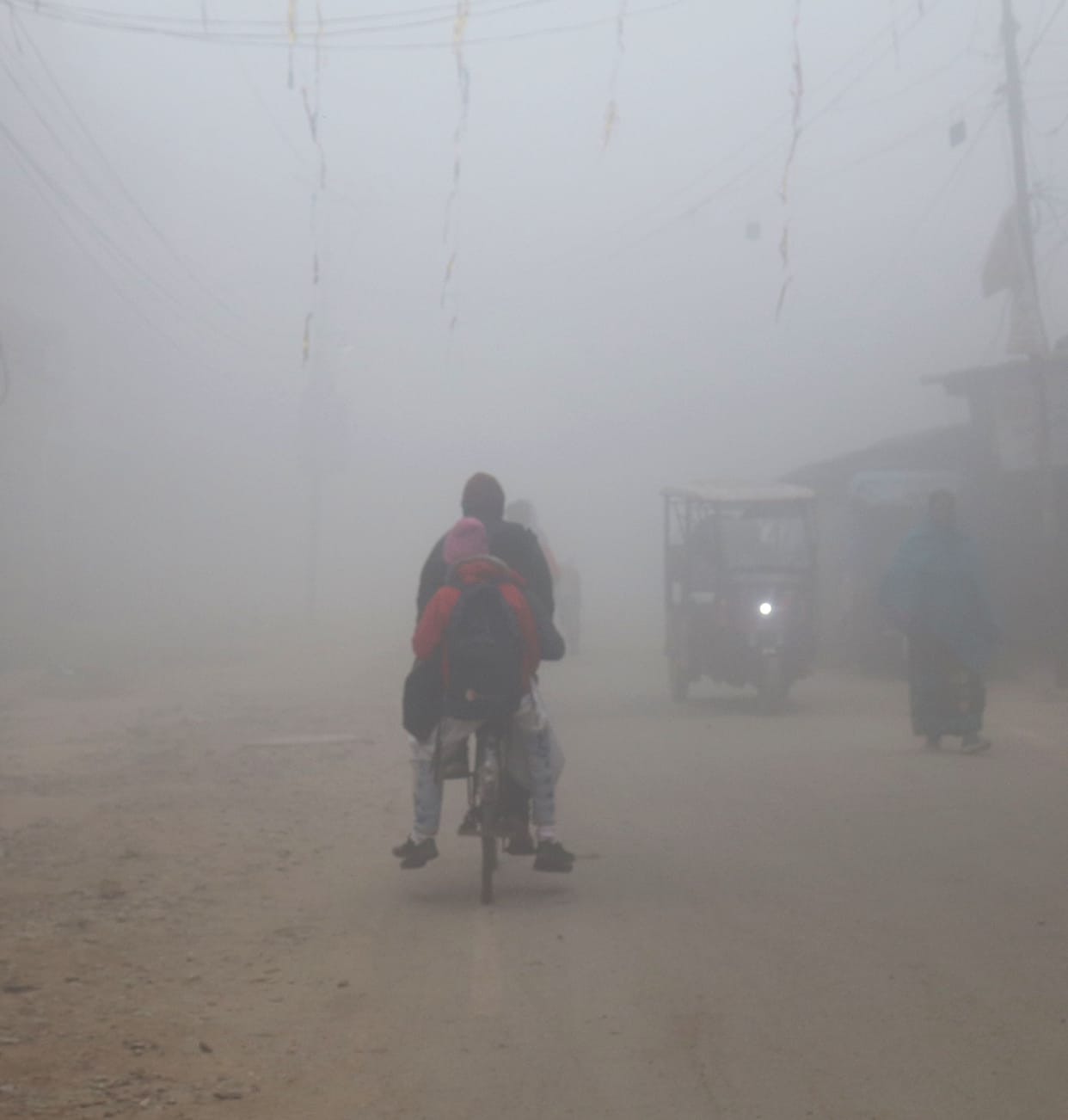 Now the fog will become denser, the intensity of sunlight will decrease