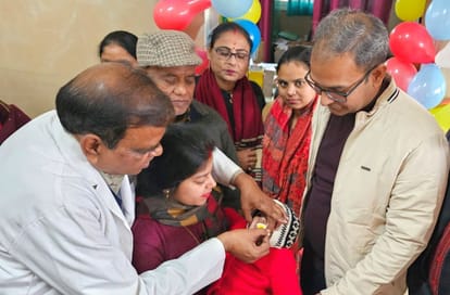 Inauguration of Child Health Nutrition Month by feeding supplements