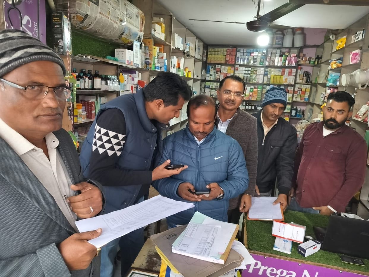 Chief Minister's flying squad raided the medical hall