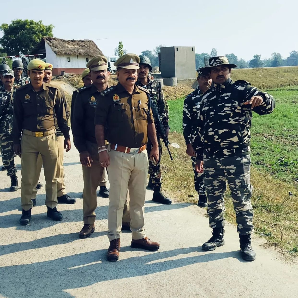Police and SSB did joint patrolling
