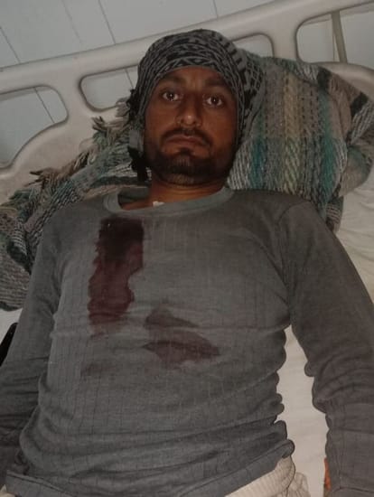 Stray animal left in wire fence dies due to electric current, shot for making video