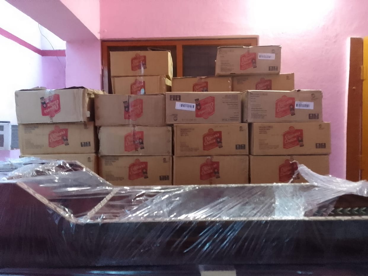 Liquor being carried hidden in wedding luggage recovered