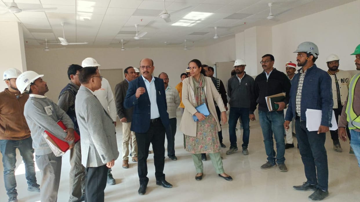 DM expressed displeasure over slow construction of medical college