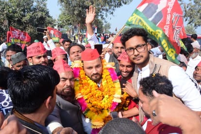 SP state secretary welcomed, rally also taken out