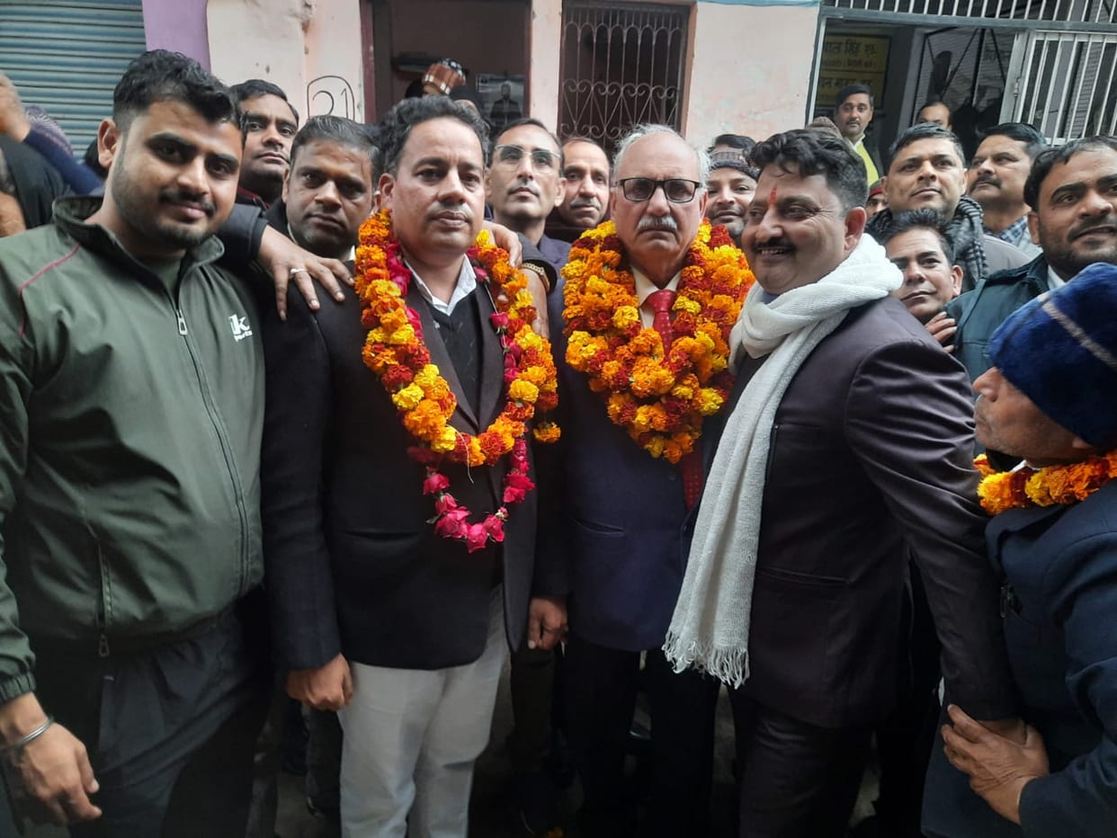 Suresh Singh Chauhan became the President and Pramod Rajoura became the Bar Secretary