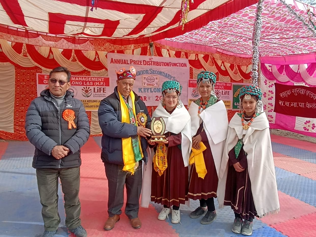 Gopal, Simran selected best students in Keylong School